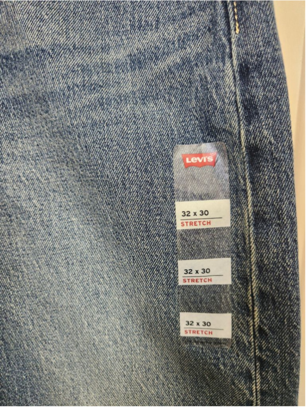 Levi's Blue 501 Curve Straight Leg Jeans with Studs Size 32X30 - Picture 3 of 10